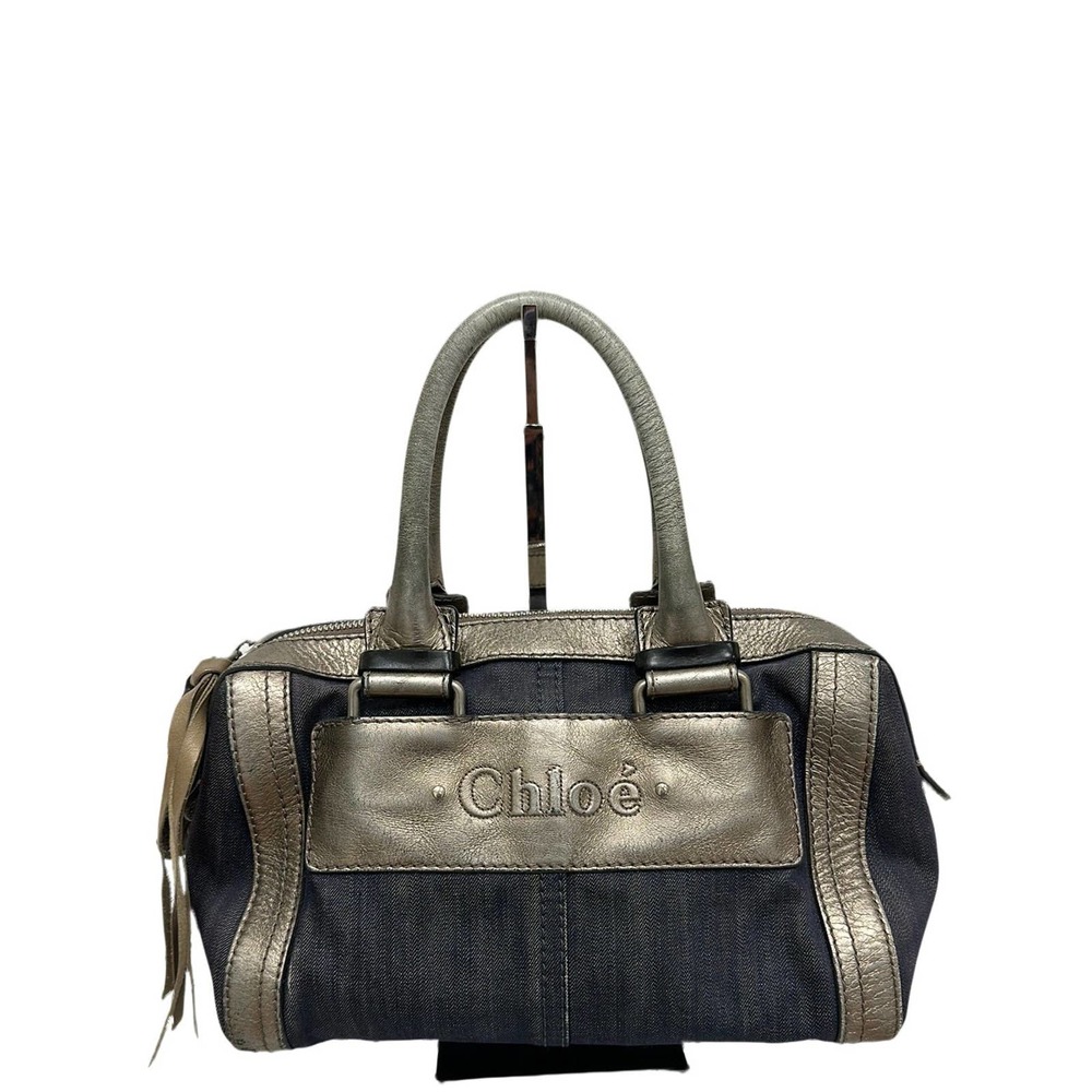 Chloe Denim With Leather Bag